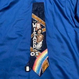 WIZARD OF OZ Men's Neck Tie American Film Classic vintage 1993 blue W/Characters